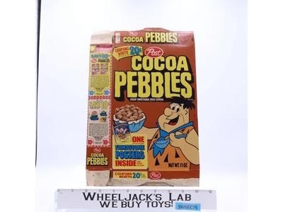 Flintstones Cocoa Pebbles Cereal W/ Posters Ad 1979 Post Vintage EMPTY BOX