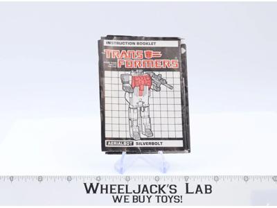 Silverbolt Instructions Manual Booklet 1985 Hasbro G1 Transformers