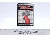 Broadside Action Figure Instruction Manual Booklet 1986 Hasbro G1 Transformers