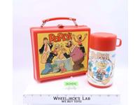 Popeye Plastic Lunchbox W/THERMOS 1980 Aladdin King Features Vintage