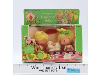 Lem & Ada  + Sugar Woofer Strawberry Shortcake 1983 Kenner NEW SEALED