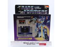 Soundwave/Buzzsaw W/BOX & INSERT 1984 UNUSED STICKERS Vintage G1 Transformers