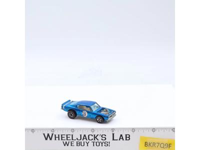 King Kuda Metallic Blue 1969 Redline Hot Wheels Spoilers Mattel Vintage RL
