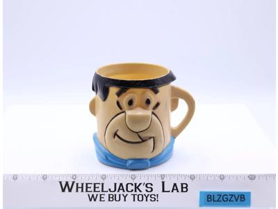 Flintstones FRED Multiple Brand Vitamins Advertising Mug 1969 Hanna-Barbera