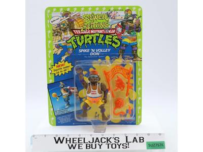 Spike 'n Volley Don Teenage Mutant Ninja Sewer Spitting TMNT NEW MOSC Unpunched