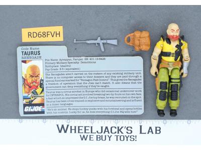 Taurus V1 100% Complete G.I. Joe 1987 Hasbro Vintage Action Figure