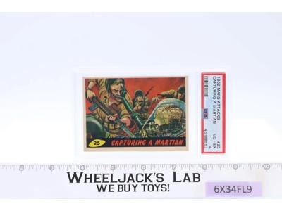 Capturing a Martian #25 PSA GRADED 4 Mars Attacks 1962 Bubbles Inc Trading Card