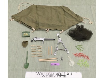 Bivouac Deluxe Pup Tent Equipment Set G.I. Joe Hasbro 1964 Vintage 12" Accessory