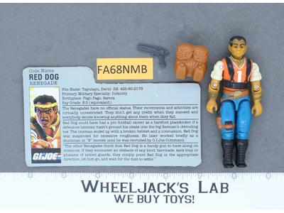 Red Dog V1 100% Complete G.I. Joe 1987 Hasbro Vintage Action Figure