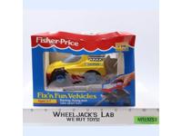 #2071 Fix'n Fun Vehicles Yellow Race Car 1992 Fisher Price NEW MIB