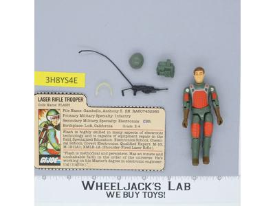 Flash V1 Straight Arm 100% Complete G.I. Joe 1983 Hasbro Vintage Action Figure