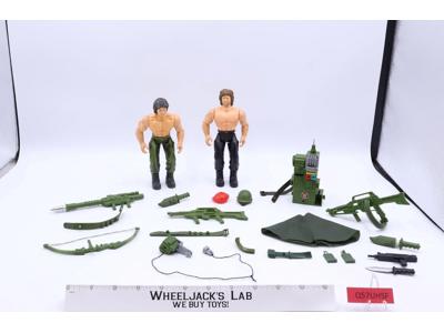 Rambo M-Force Military Muscle Bootleg KO Weapons 1980's Action Figures 6.5"