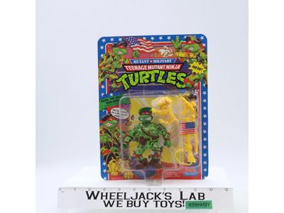 Raph The Green Beret TMNT Mutant Military 1991 Playmates NEW MOSC UNPUNCHED