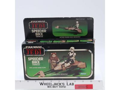 Speeder Bike 100% Complete W/Box Star Wars ROTJ Kenner 1983 Vehicle