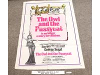 The Owl and the Pussycat Barbra Streisand Original 1970 Movie Poster 41 x 27
