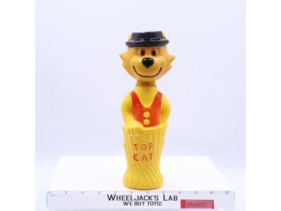 Top Cat RED Soaky Bubble Bath EMPTY Bottle H.B. Product 1960s Colgate Vintage