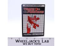 Scattershot Action Figure Instruction Manual Booklet 1987 Hasbro G1 Transformers