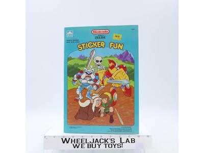 The Legend of Zelda Sticker Fun Coloring Book 1989 Nintendo Golden