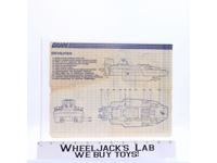 Devilfish 1986 ORIGINAL Instructions Blueprints G.I. Joe Hasbro Action Figure