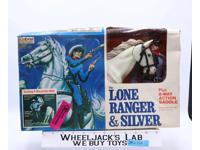 Lone Ranger & Silver 8-Way Action Saddle 1973 Gabriel Vintage Figures MIB New