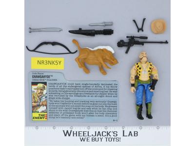 Gnawgahyde V1 100% Complete G.I. Joe 1989 Hasbro Vintage Action Figure