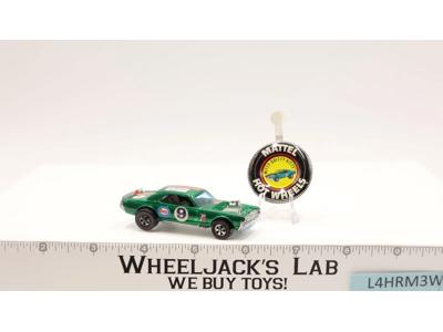Nitty Gritty Kitty Green 1969 Mattel Redline Hot Wheels Vintage RL w/ Button