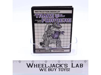 Trypticon Action Figure Instruction Booklet Manual 1986 G1 Transformers Vintage