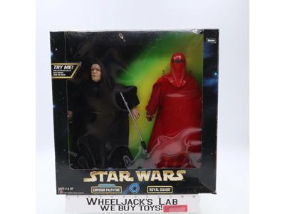 Electronic Emperor Palpatine + Royal Guard Star Wars 1998 Hasbro 12" NEW MIB