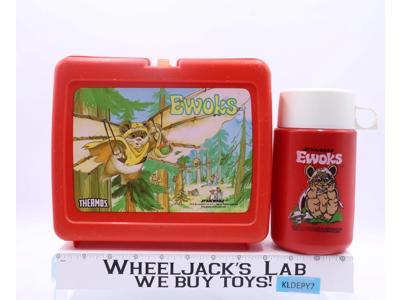 Ewoks Star Wars Plastic Lunchbox W/Thermos 1983 Thermos Vintage