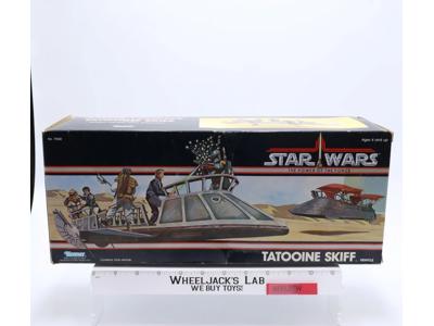 Tatooine Skiff 100% Complete W/ Box Star Wars POTF 1984 Kenner Vintage Vehicle