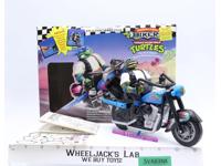 Cruisin' Leo W/Classic Sewer Cycle Complete TMNT Bodacious Bikers 1994 Playmates