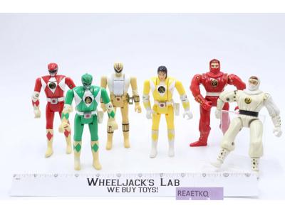 Lot of 6 Power Rangers Bandai Action Figures
