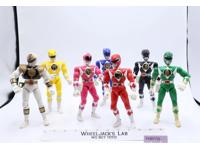Lot of 7 Power Rangers 1997 5" Bandai Action Figures