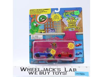 Mighty Muscle Combo Mini Mutants Turtle Transports TMNT Playmates NEW SEALED