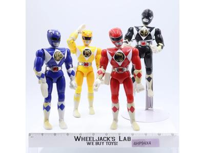 Lot of 4 Power Rangers 1997 5" Bandai Action Figures