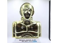 GOLD C-3PO Action Figure Storage Case Star Wars 1983 Kenner Vintage
