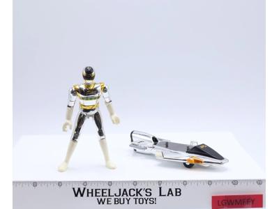 Silver Galaxy Glider W/ Ranger Power Rangers in Space 1997 Bandai Action Figure