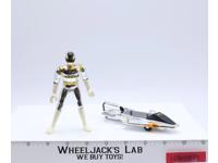 Silver Galaxy Glider W/ Ranger Power Rangers in Space 1997 Bandai Action Figure