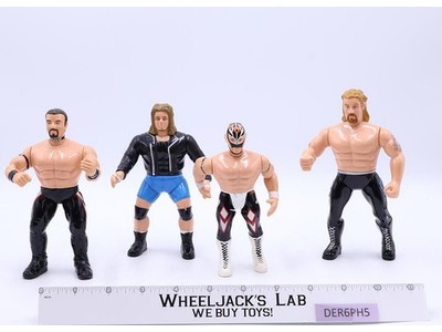 Lot of 4 WCW Wrestling NWO 1998 OSFTM 6" Figures Bagwell DDP Mysterio Raven