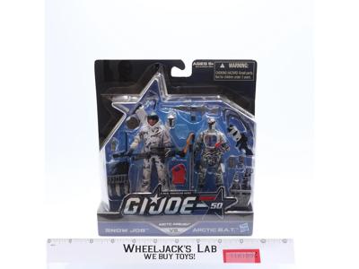 Snow Job Vs. Arctic B.A.T. GI Joe 50th Anniversary 2014 Hasbro NEW SEALED