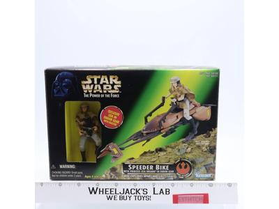 Speeder Bike W/ Princes Leia Star Wars POTF 1997 Kenner Vehicle NEW MIB