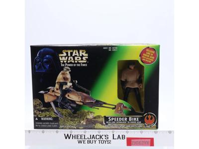 Speeder Bike W/ Luke Star Wars POTF 1996 Kenner Action Figure Vehicle NEW MIB