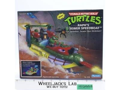 Raph's Sewer Speedboat Complete W/ Box TMNT 1991 Playmates Vintage Vehicle