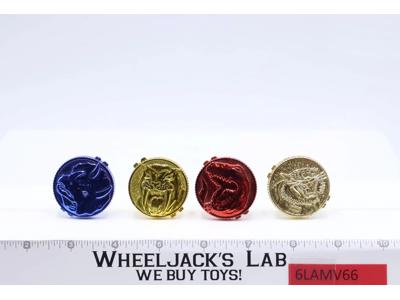 Lot of 4 Morpher Coins Mighty Morphin Power Rangers 1991 Bandai MMPR Vintage