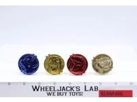 Lot of 4 Morpher Coins Mighty Morphin Power Rangers 1991 Bandai MMPR Vintage