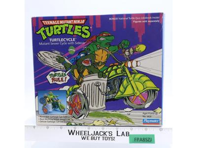 Turtle Cycle 100% Complete W/Box Teenage Mutant Ninja Turtle 1989 Playmates Toys