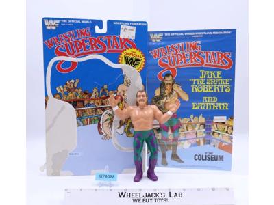 Jake The Snake 1985 1987 WWF LJN Titan Sports 8" Wrestling w/ Cardback Poster