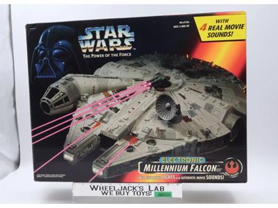 Electronic Millennium Falcon Complete Star Wars POTF 1995 Kenner Action Figure
