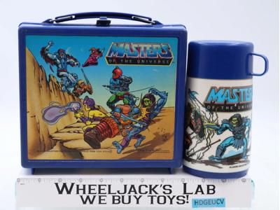 He-Man Masters of the Universe MOTU 1983 Aladdin Plastic Lunch Box W/ Thermos