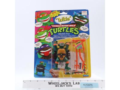 Michaelangelo Talking Turtle TMNT 1991 Playmates Vintage Action Figure NEW MOSC